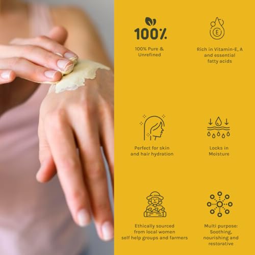 Tattvalogy 100% Raw Unrefined Mango Body Butter - 100g Jar