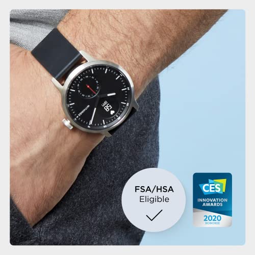 Withings ScanWatch Hybrid Smartwatch – ECG Heart Rate Monitor, Blood Oxygen Tracker, 30-Day Battery Fitness Watch for Men & Women (iOS & Android Compatible)