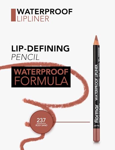 Flormar Waterproof Lip Liner - Rosy Sand (237) - Smudge-Proof