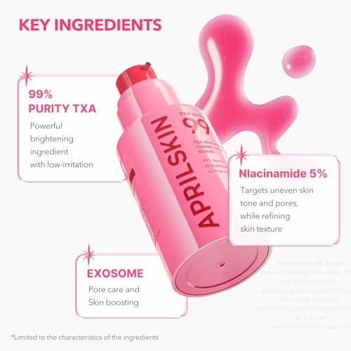 APRILSKIN TXA Niacinamide Toning Shot 99 Spicule Serum – 3% Tranexamic Acid + 5% Niacinamide 30mL