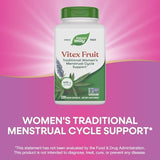 Nature's Way Vitex Fruit, Traditional Menstrual Cycle Support*, Traditional Women's Health Support*, Chasteberry, Vegan, 320 Capsules (Packaging May Vary)