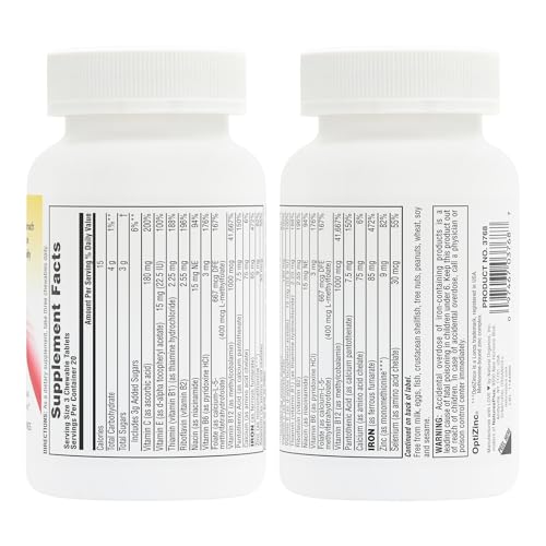 Nature's Plus Hema-Plex Mixed Berry Chewable Iron Supplement - 60 Count