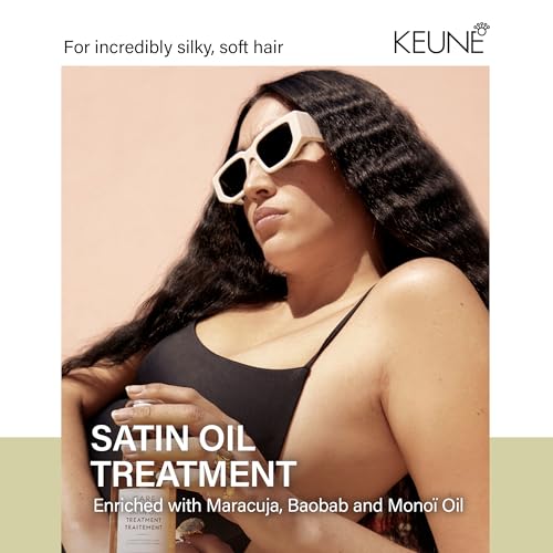 Keune Care Satin Oil Treatment - Lightweight Moisturizing Oil for All Hair Types, 3.2 Fl Oz