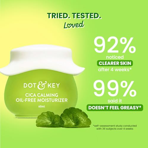 Dot & Key Niacinamide Cica Oil-Free Face Moisturizer for Acne-Prone Skin - 60ml