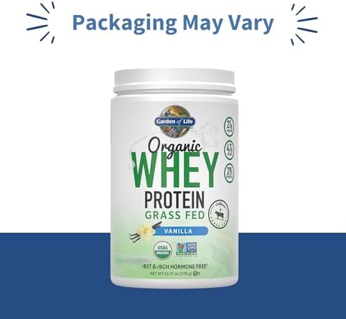 Garden of Life Organic Whey Protein: Vanilla - Grass-Fed & Delicious