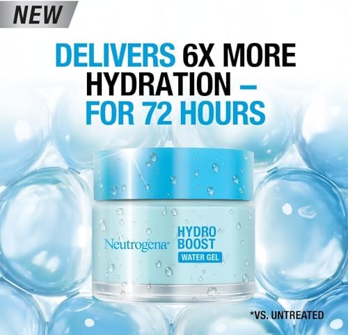 Neutrogena Hydro Boost Water Gel Moisturizer - Lightweight, Oil-Free Hydration for Normal to Combination Skin