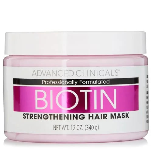 Advanced Clinicals Biotin Anti-Breakage Hair Mask: Strengthen & Repair (355ml)