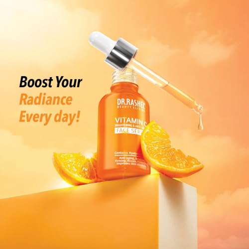 DR.Rashel Vitamin C Serum for Face | Anti-Aging & Brightening | Pore Minimizing Serum for Men & Women