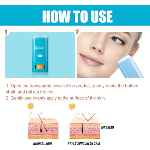 Sunscreen Stick SPF50+ – Moisturizing, Waterproof, Daily Sunblock for Face and Body