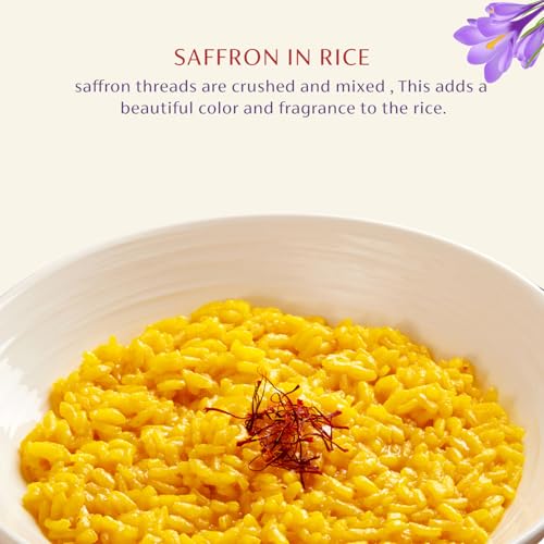 Herbal Max Premium Kashmiri Mongra Saffron - A+++ Grade Pure Kesar for Cooking, Beauty & Wellness, 0.5g