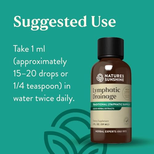 Nature's Sunshine Lymphatic Drainage Supplement - 2 Fl Oz | Supports Lymphatic Health & Overall Wellness