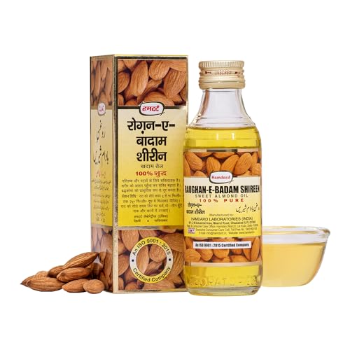 Hamdard Roghan Badam Shirin Sweet Almond Oil - Pure & Nourishing, 100ml