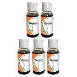Jain Neem Oil - 60 ml (Pack of 5) - Pure Organic Ayurvedic Skin Care Treatment