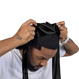 2-Pack Silk Satin Durag Hat w/ Elastic Tails | Wave Signature