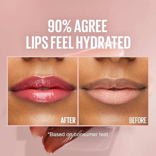 Maybelline Lifter Gloss - Hydrating Lip Gloss with Hyaluronic Acid - Heat, Raspberry Neutral - 0.18 oz