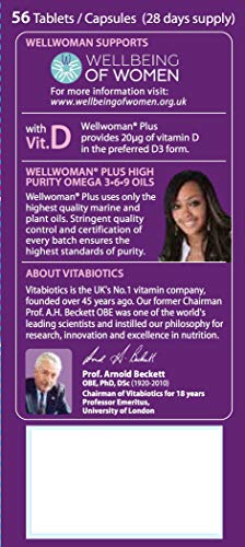 Wellwoman Plus Omega 3-6-9 - 56 Tablets & Capsules for Women's Health
