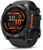 Garmin Fenix 8 - 51mm AMOLED Slate Gray Smartwatch with Black Silicone Band
