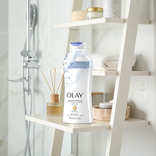 Olay Daily Exfoliating Body Wash with Sea Salts - 22 oz (4 Count)