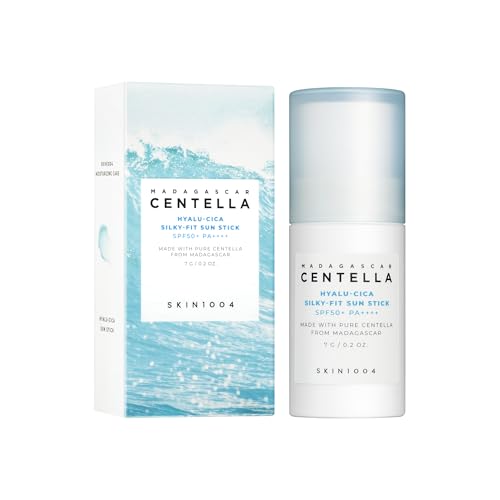 SKIN1004 Madagascar Centella Hyalu-Cica Silky-Fit Sun Stick 7g – Korean Calming Sun Protection for Sensitive Skin