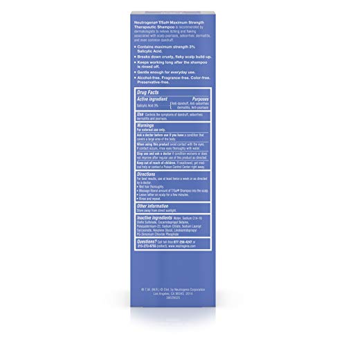 Neutrogena T/Sal Therapeutic Shampoo - Scalp Build-Up Control - 4.5 oz