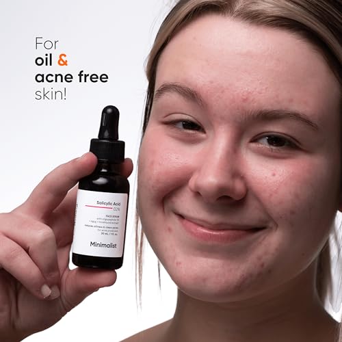 Minimalist 2% Salicylic Acid Serum - BHA Exfoliant for Oily Skin, Acne & Blackheads, 30ml