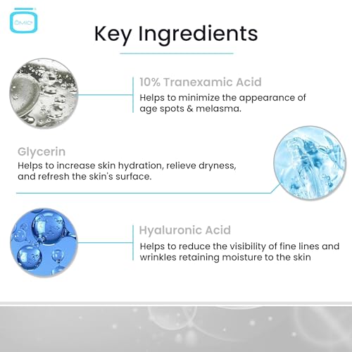 OMIC 10% Tranexamic Acid Serum 30ml – Skin Brightening for Brown Spots