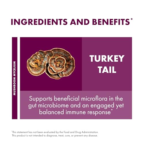 Fungi Perfecti Turkey Tail Mushroom Capsules - Immune Support