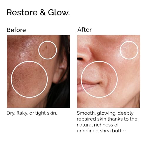 Unrefined Organic Shea Butter 50g - 100% Pure & Natural Vegan Butter for Face, Hair, Skin & Stretch Marks