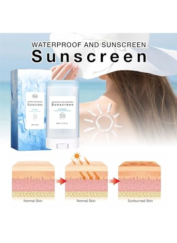 Lightweight Sunscreen Stick SPF50+ PA+++, No Sticky Refreshing Sun Stick for All Skin Types