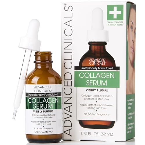 Advanced Clinicals Collagen Face Serum: Lift, Plump & Firm Your Skin