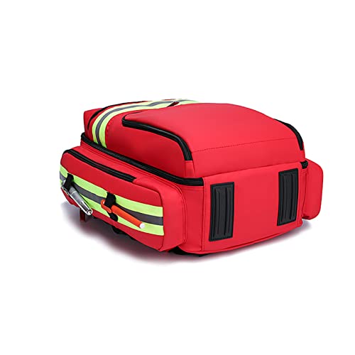 First Aid Bag Empty Professional Haversack with Dividers - Home Health Nurse & Community Care Kit