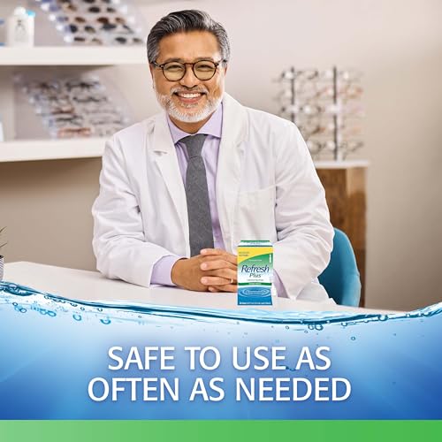 Refresh Plus Lubricant Eye Drops - Preservative-Free, 50 Single-Use Vials