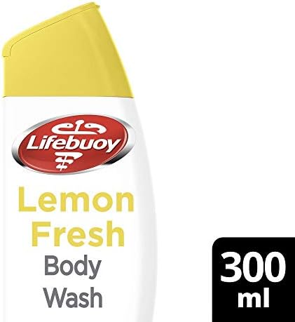 Lifebuoy Lemon Fresh Anti-Bacterial Body Wash with Loofah (300ml)