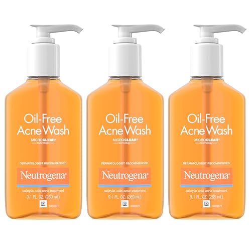 Neutrogena Oil-Free Acne Fighting Facial Cleanser with Salicylic Acid - 9.1 fl. oz, 3 pk