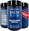 Sheer Strength Labs Alpha Supplement for Men - Clinically Backed Dose, Strongest Formula - Made in USA - Premium Blend of Fadogia Agrestis Tongkat Ali and Shilajit. 30 Servings