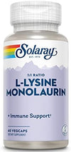 Solaray L-Lysine Monolaurin 1:1 Ratio - 60 Vegetarian Capsules
