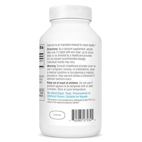 21st Century Calcium Supplement 600mg - 400 Tablets for Bone Health