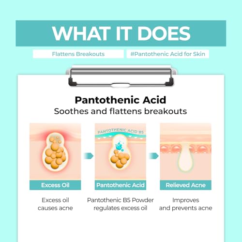Numbuzin No.1 Pantothenic B5 Active Drying Powder – 0.25oz for Acne-Prone and Oily Skin