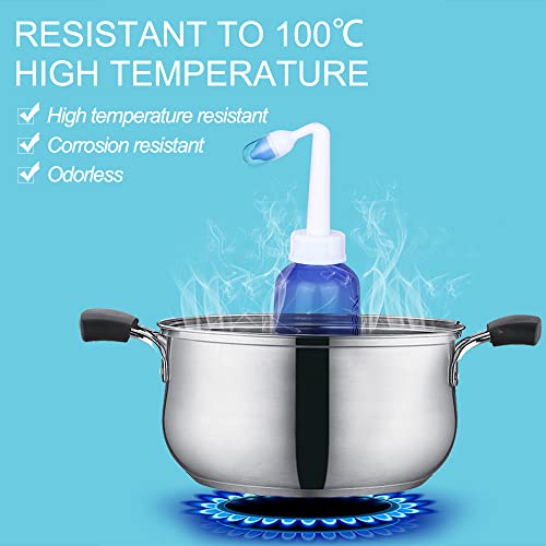 Nasal Irrigation System with 300ml Sinus Rinse Bottle & 20 Salt Packets - BPA-Free for Adults & Kids