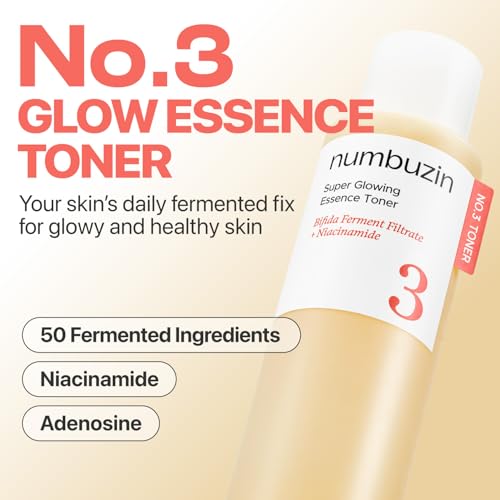 numbuzin No.3 Super Glowing Essence Toner – Radiant, Hydrating Korean Skincare Essence for Luminous, Smooth Skin