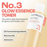 numbuzin No.3 Super Glowing Essence Toner – Radiant, Hydrating Korean Skincare Essence for Luminous, Smooth Skin