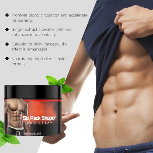 Six Pack Shaper Hot Cream - Fat Burning & Muscle Firming Toning Cream