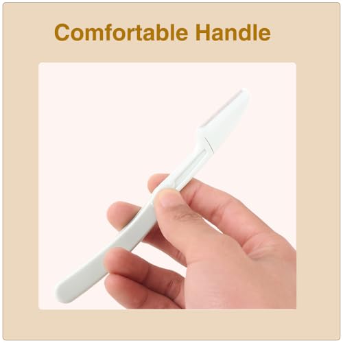 3 Pcs Eyebrow Razor Trimmer Set - Foldable Facial Hair Remover for Women & Men
