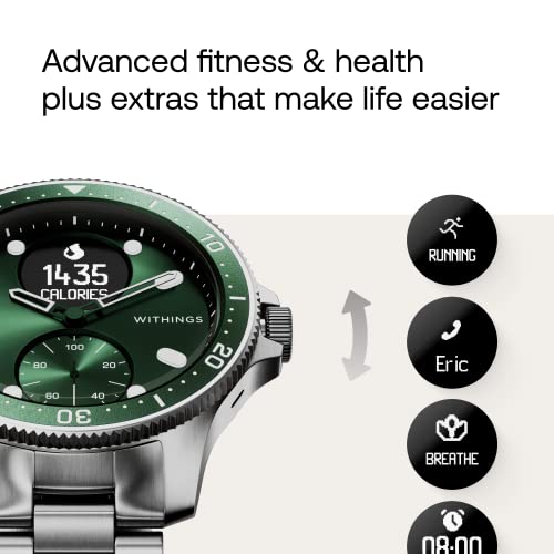 Withings ScanWatch Horizon Hybrid Smartwatch – ECG, Heart Rate, SpO2 with 30-Day Battery