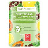 Purifying & Detoxifying Face Mask - Deep Cleansing Clay & Charcoal Sheet Mask for Clear Skin
