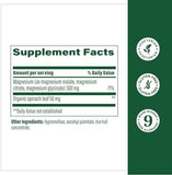 MegaFood Magnesium 300mg - Supports Heart, Nerve & Relaxation - 60 Capsules