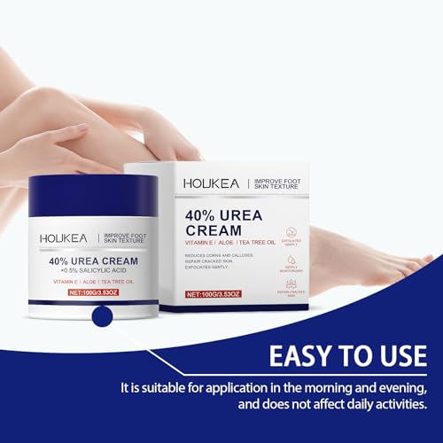 40% Urea Foot Cream - Intense Moisturizer for Cracked Heels & Overnight Repair