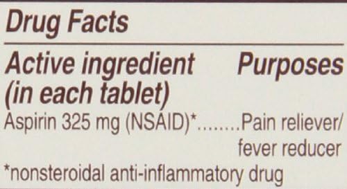 Bayer Aspirin - 325mg Tablets (100 Count)
