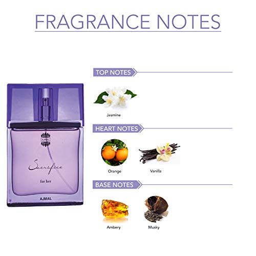 Ajmal Sacrifice Eau de Parfum for Women - 50ml - Sophisticated Floral Scent
