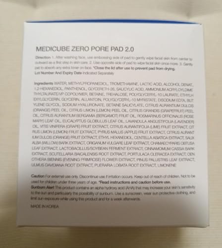 Medicube Zero Pore Pad - 155g (70 Pads) | Exfoliating Toner Pads for Pore Minimizing